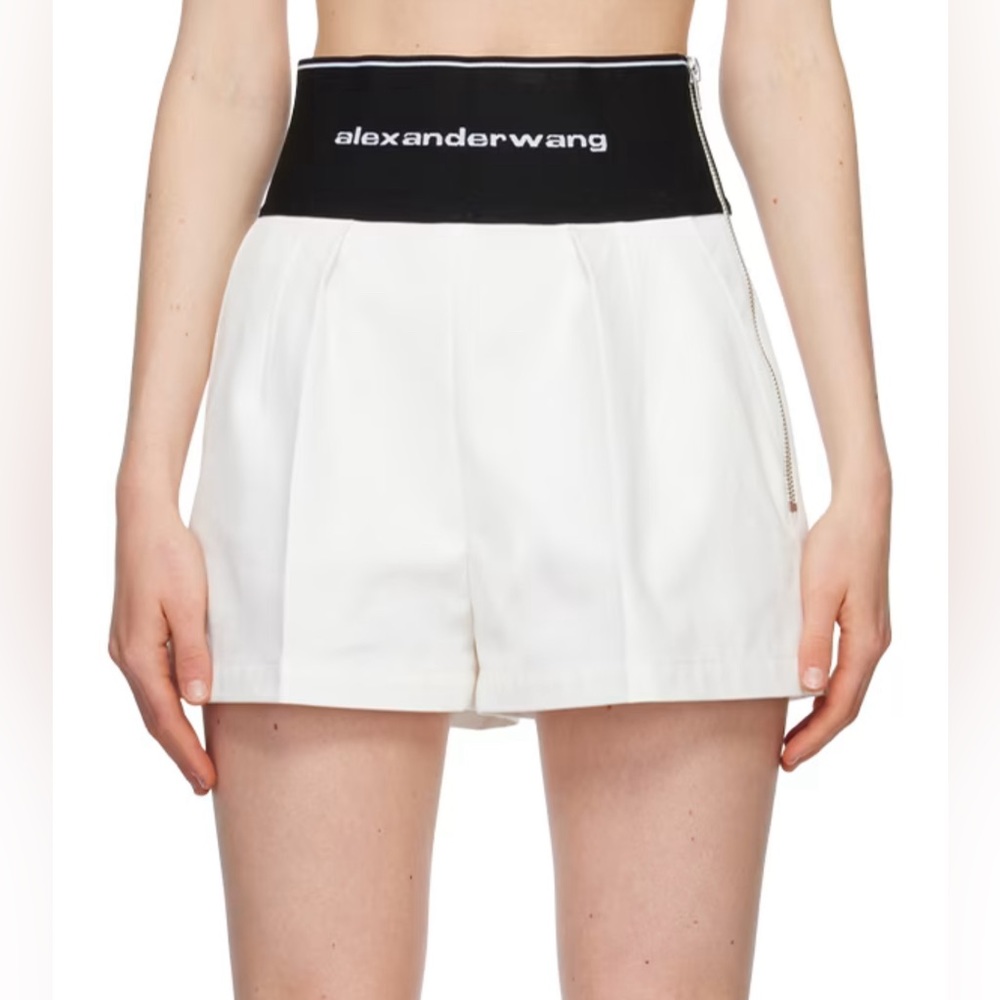 Alexander Wang Logo Waistband Shorts